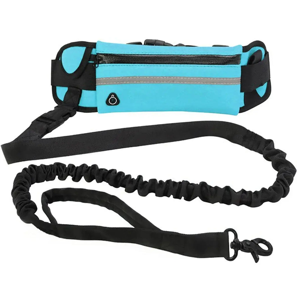 Hands Free Dog Leash for Running and Walking Reflective Leash with Waist Bag Happy Pets