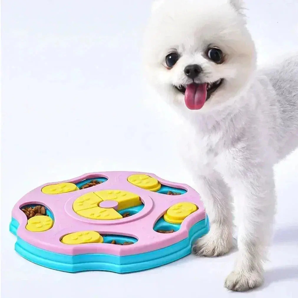 Dog Puzzle Toy and Slow Feeder. Interactive and Increase Puppy IQ Happy Pets