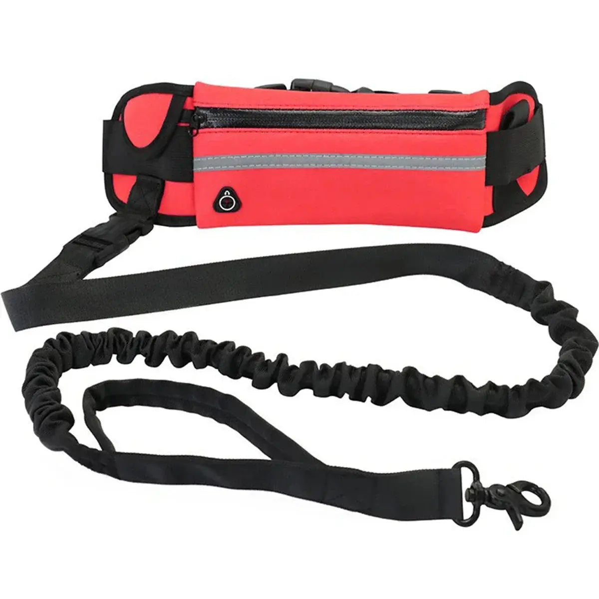 Hands Free Dog Leash for Running and Walking Reflective Leash with Waist Bag Happy Pets