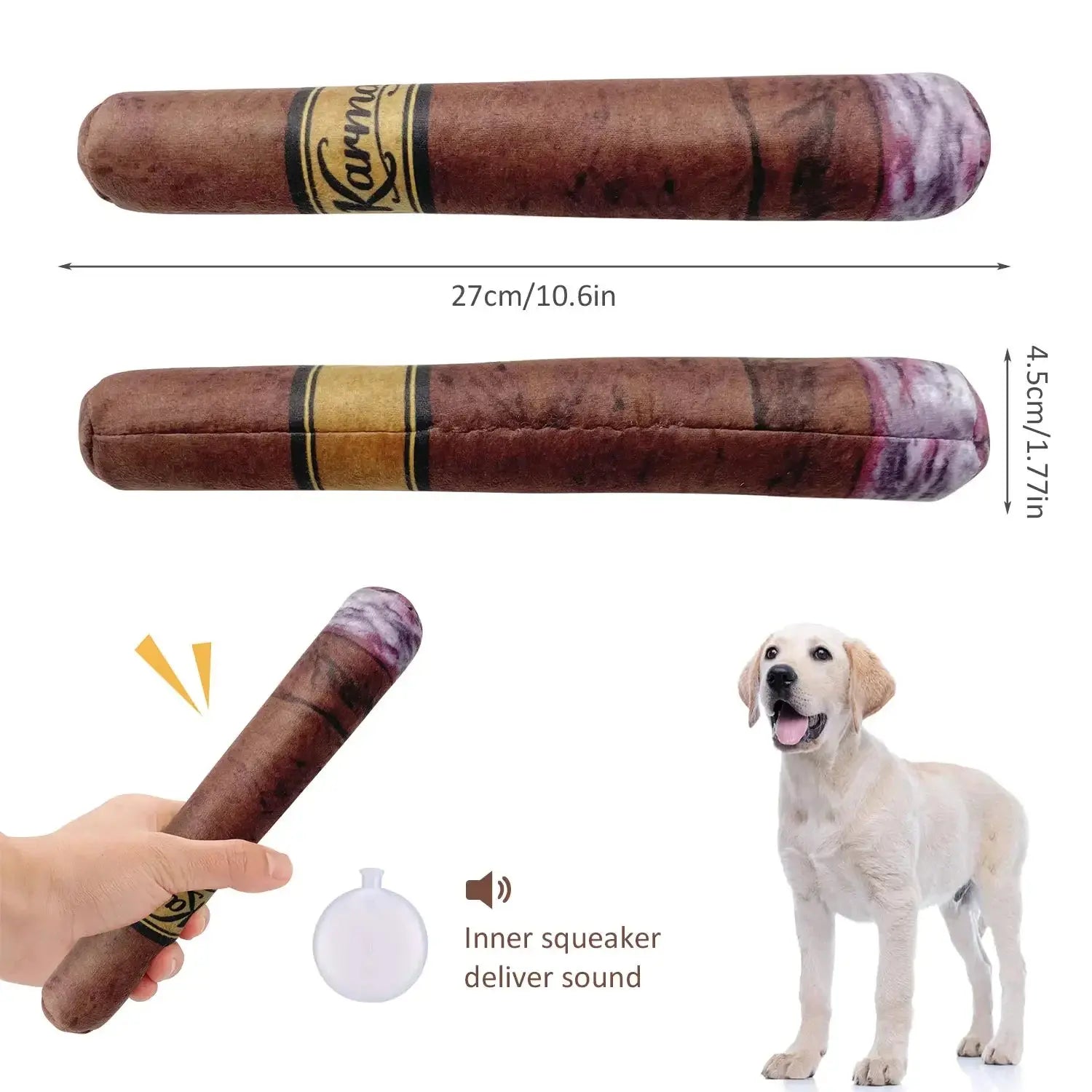 Funny Dog Toy with Interactive Squeaky Sound and Plush Cotton Happy Pets