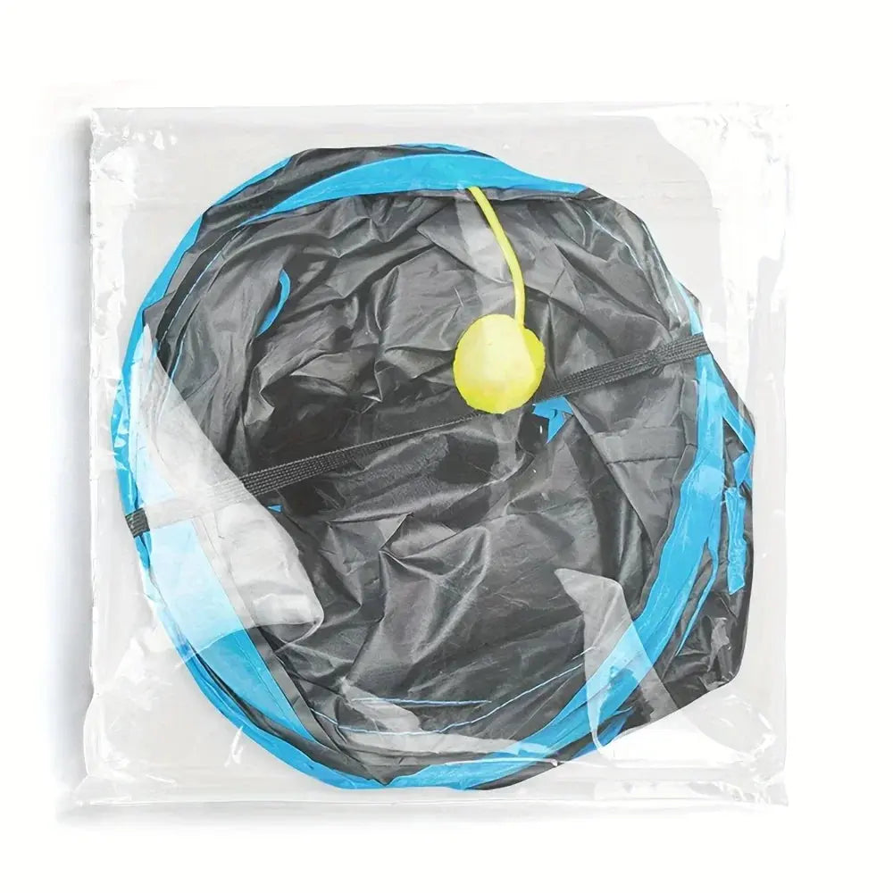 Cat Tunnel Foldable kitty Tunnel Pet Supplies Happy Pets