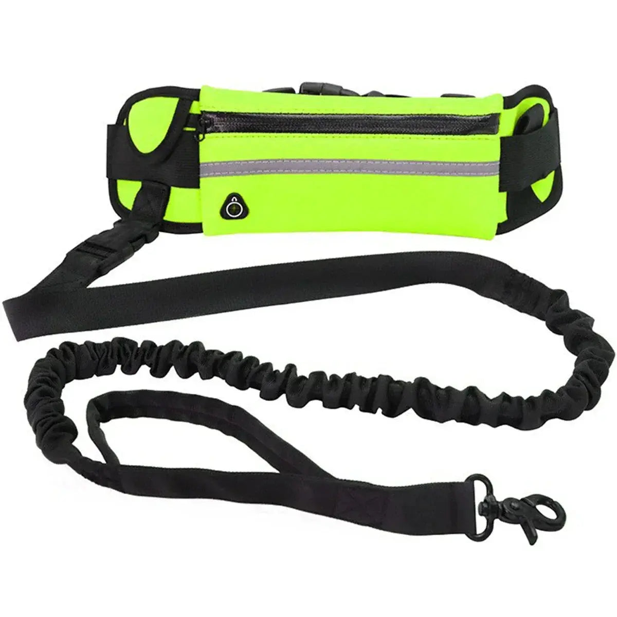 Hands Free Dog Leash for Running and Walking Reflective Leash with Waist Bag Happy Pets