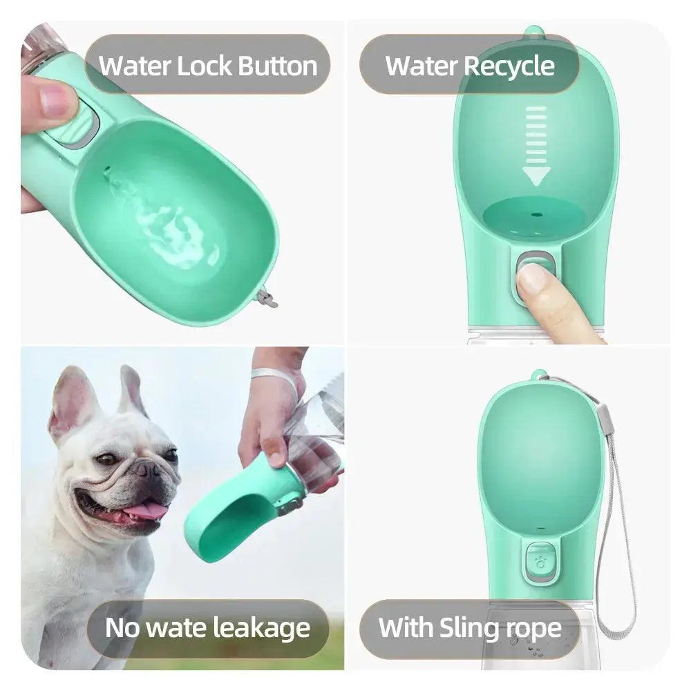 Portable Dog Water Bottle For Small and Large Dogs Happy Pets